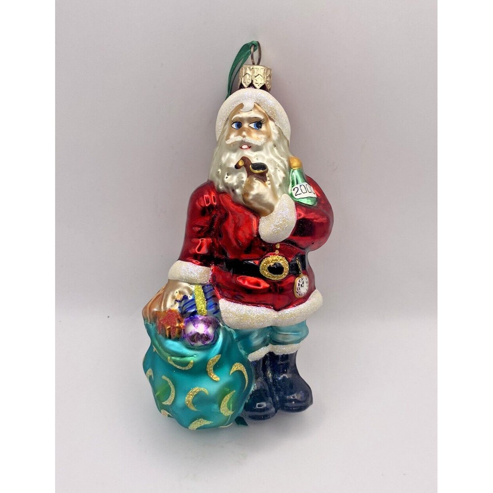 Christopher Radko Millennial Santa 2000 Ornament Used